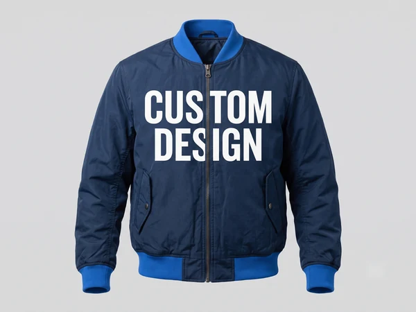 Custom bomber jacket manufacturer nylon bomber with custom design print