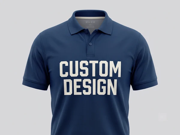 Custom polo shirt manufacturer piqué polo with custom design print