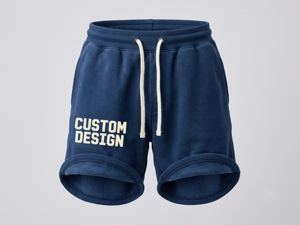 Custom shorts manufacturer fleece streetwear shorts with custom design print