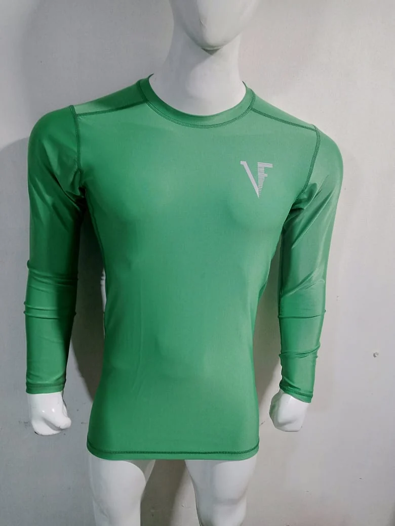 Custom long-sleeve rash guard made by Linushi Manufacturer
