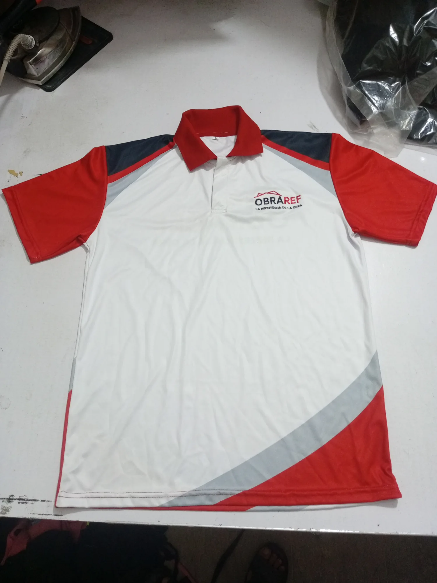 Custom sublimated polo shirt made by Linushi Manufacturer
