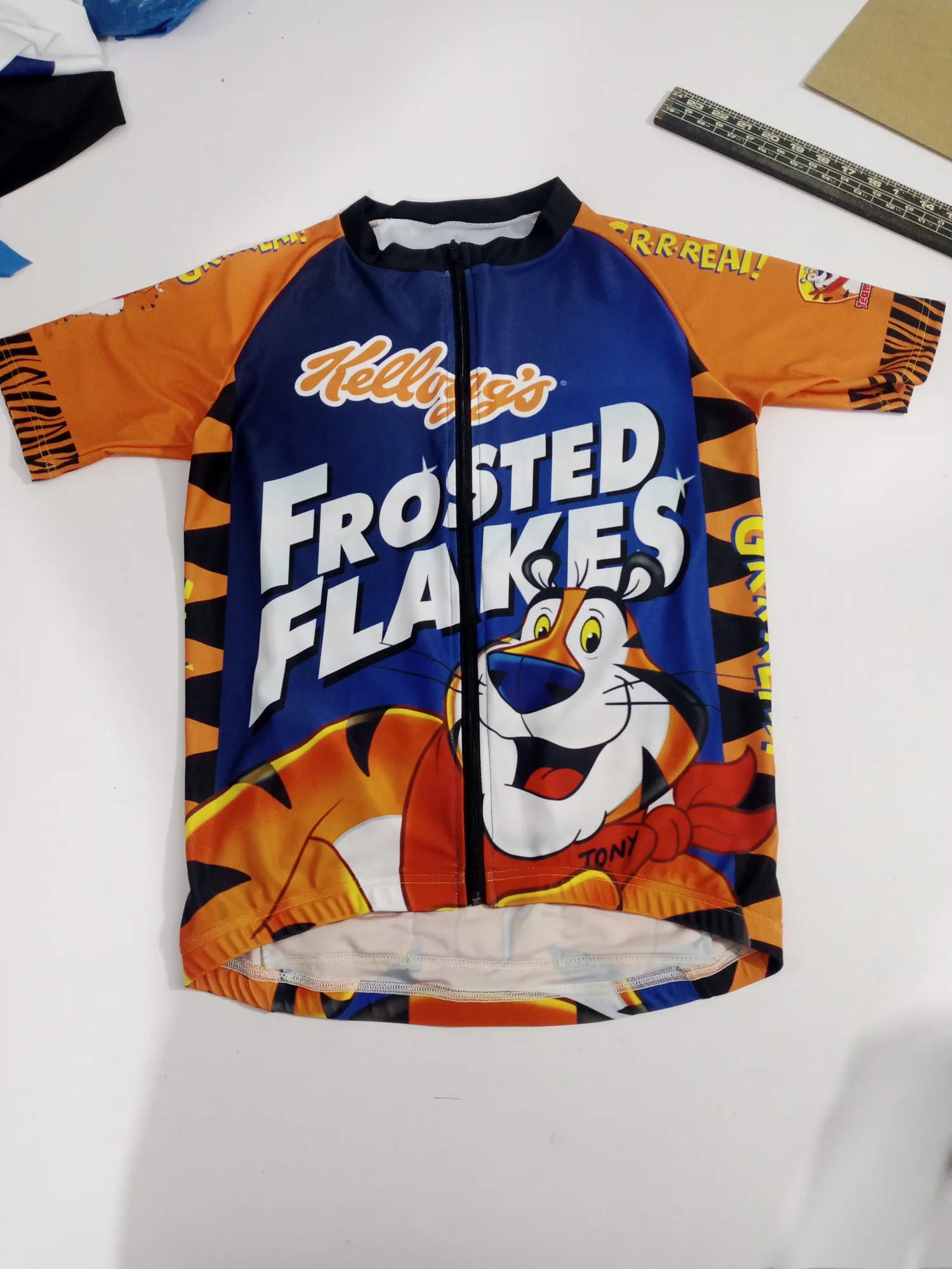 Fully sublimated cycling jersey front