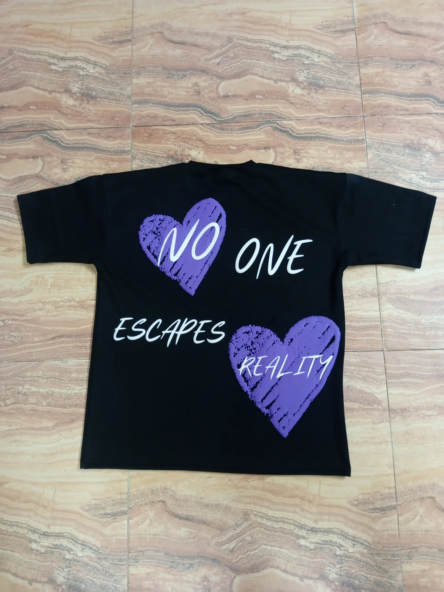 Oversized t-shirt with puff print on the back