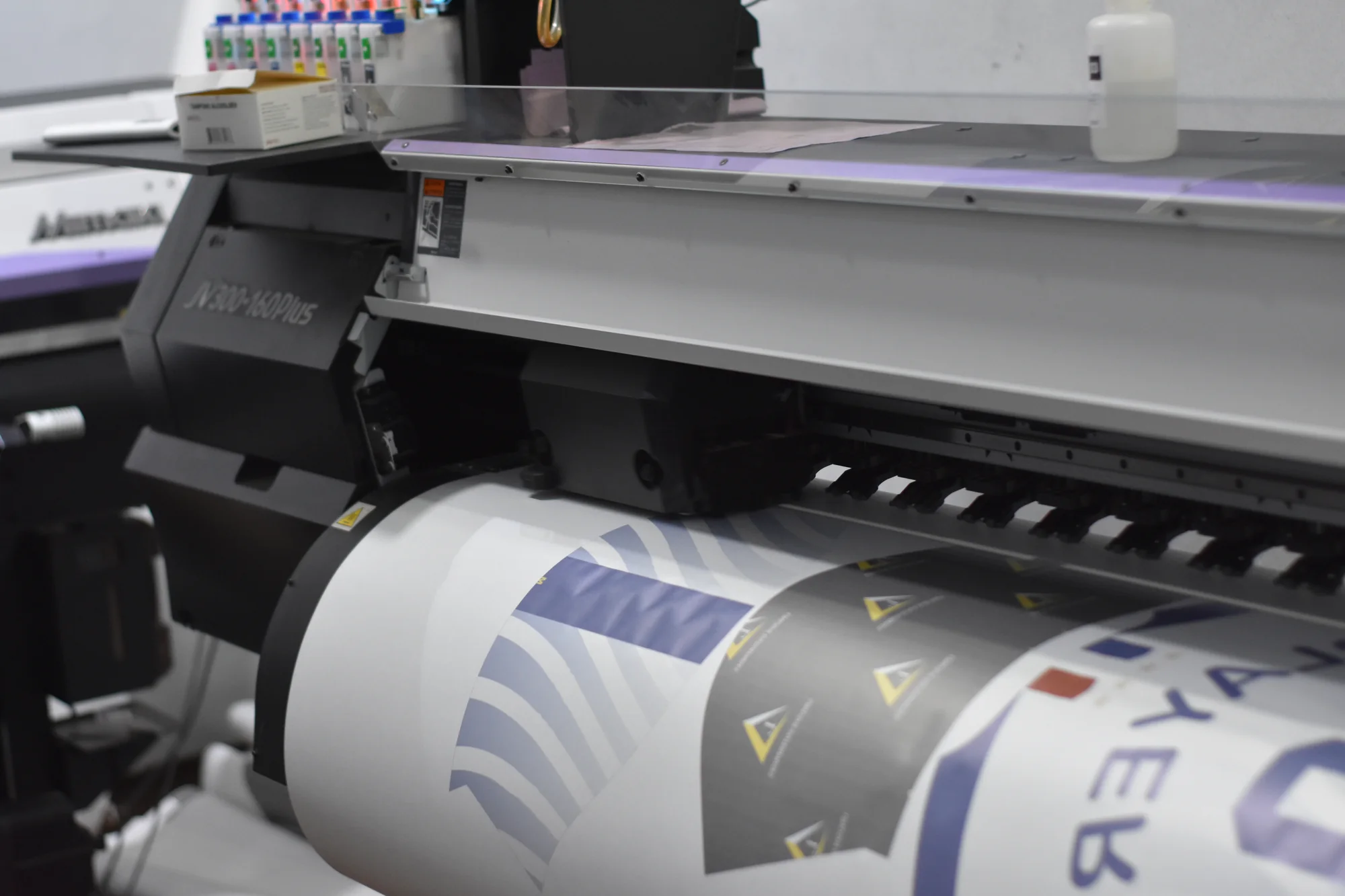 Sublimation printer printing team jersey designs at Linushi