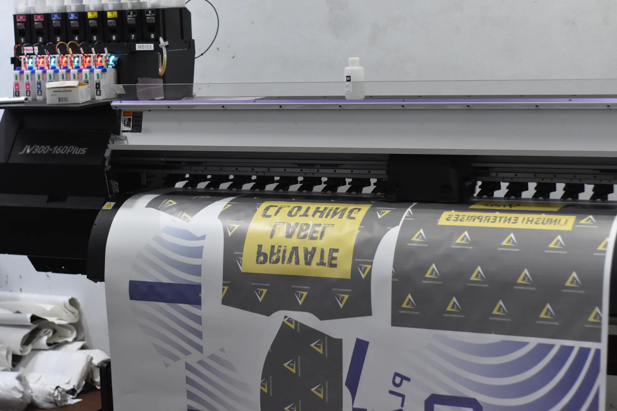Sublimation printing a private label clothing design
